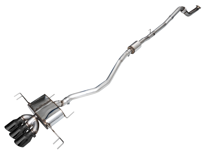 Honda Civic Type R Performance Exhaust - AWE Tuning - Cat Back Touring - Triple Diamond Black - `23-`27